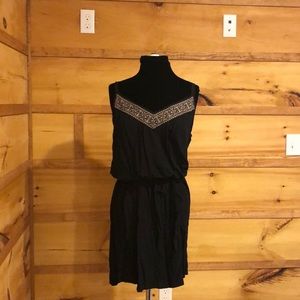 Black spaghetti strap dress